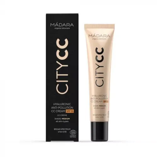 MÁDARA City CC krém hialuronsavval Medium SPF15 (40ml)