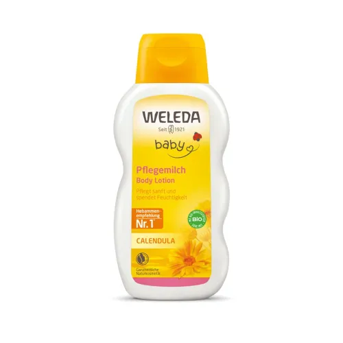 WELEDA Baby Bio körömvirágos natúr babaápoló tej (200ml)