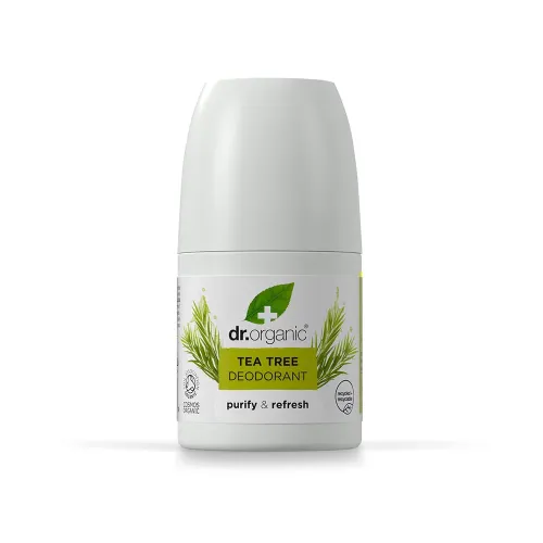 DR. ORGANIC Alumíniummentes golyós dezodor bio teafaolajjal (50ml)