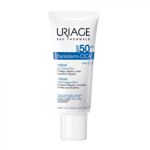 URIAGE Bariéderm-Cica Cu-Zn sebkezelő krém SPF50+ (40ml)