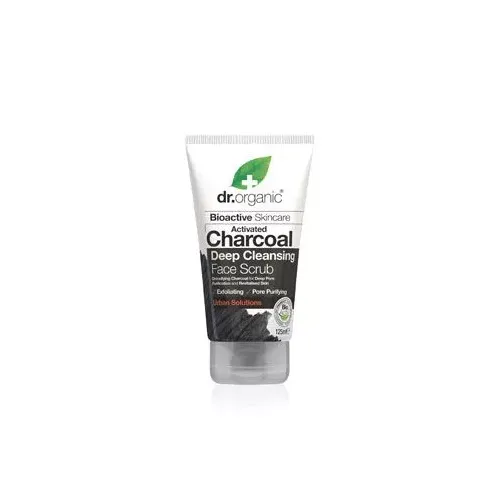 DR. ORGANIC Aktív szenes mélytisztító arcradír (125ml)