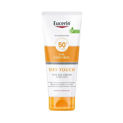 EUCERIN Sun Oil Control Dry Touch napozó gél-krém testre SPF50+ (200ml)