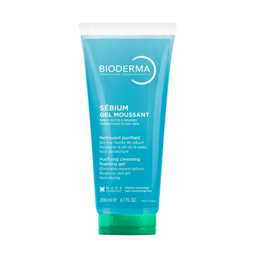 BIODERMA Sébium Gel Moussant habzó arctisztító gél (200ml)